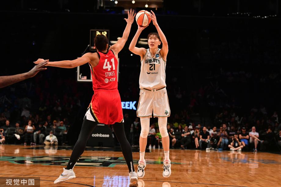 [圖]WNBA-韓旭3分2板 威爾遜25分王牌勝自由人