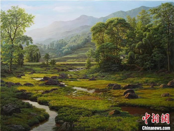 王海暉(中國)的《清韻》獲紐約藝術(shù)學(xué)院獎。　主辦方供圖